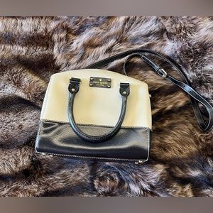 Kate Spade,  two-tone  Boston bag with extra crossbody strap